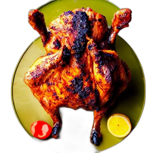 food, animal, photorealistic, 3d render, fire, chicken transparent PNG cut-out