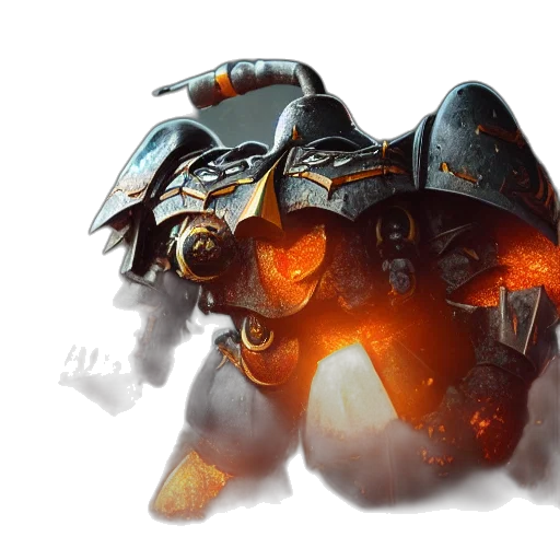 robot, weapon, dragon, mask, concept art, fantasy art, 3d render, pixel art transparent PNG cut-out