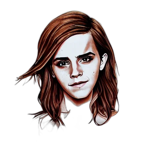 face, hair, mask, jacket, photorealistic, concept art, cartoon, watercolor transparent PNG cut-out
