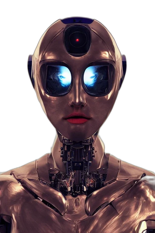 robot, face, cyberpunk, 3d render, concept art, human, female, head transparent PNG cut-out