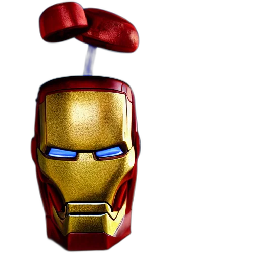 robot, mask, 3d render, comic book art transparent PNG cut-out