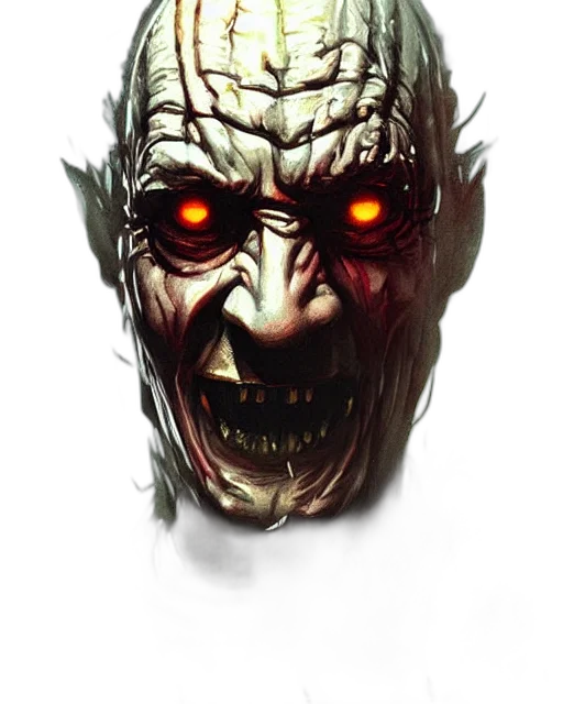 mask, face, creature, staff, concept art, fantasy art, photorealistic, 3d render transparent PNG cut-out