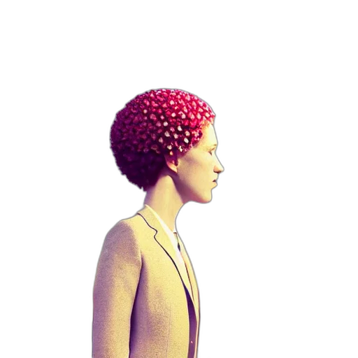 crown, hat, umbrella, dress, 3d render, photorealistic, concept art, pixel art transparent PNG cut-out