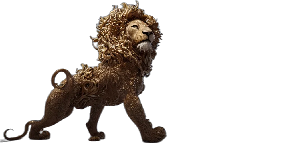 crown, animal, 3d render, concept art transparent PNG cut-out