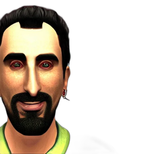 face, staff, 3d render, photorealistic, cartoon, concept art, serj, tankian transparent PNG cut-out