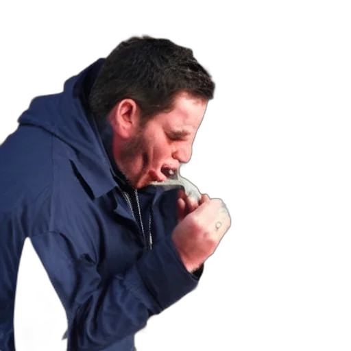jacket, food, face, staff transparent PNG cut-out