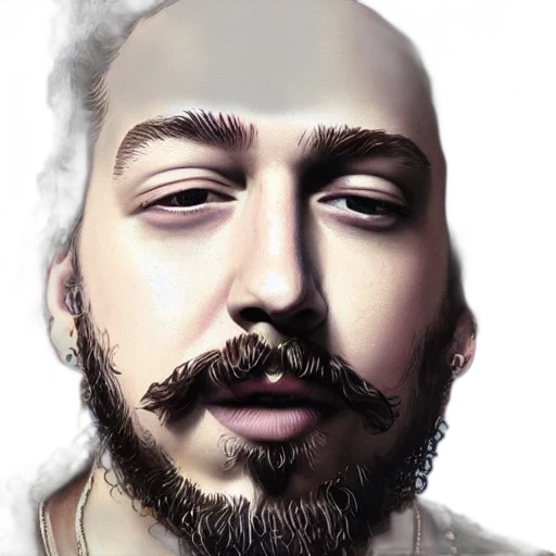 face, mask, hair, staff transparent PNG cut-out