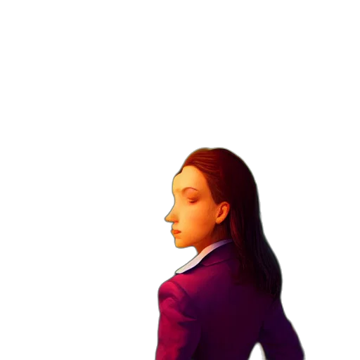 jacket, robot, face, staff, 3d render, photorealistic, concept art, pixel art transparent PNG cut-out