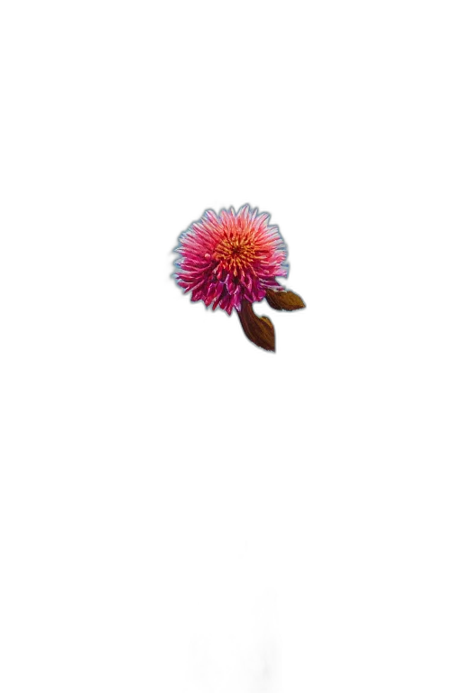 flower, staff, hair, umbrella, 3d render, pixel art, photorealistic, vaporwave transparent PNG cut-out