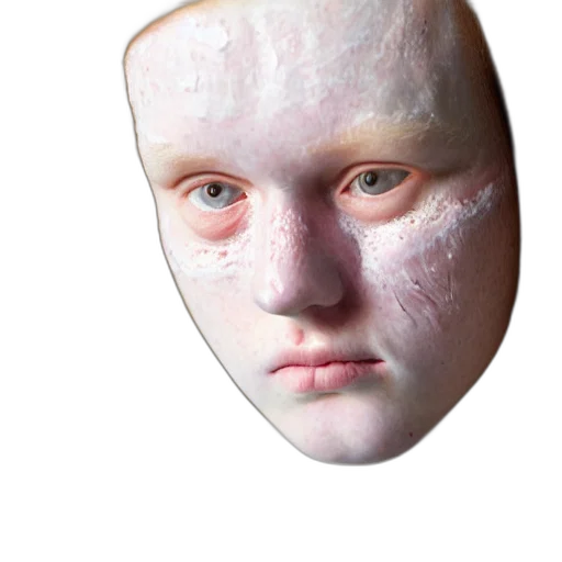 mask, face, creature, jacket, 3d render, photorealistic, concept art, vaporwave transparent PNG cut-out