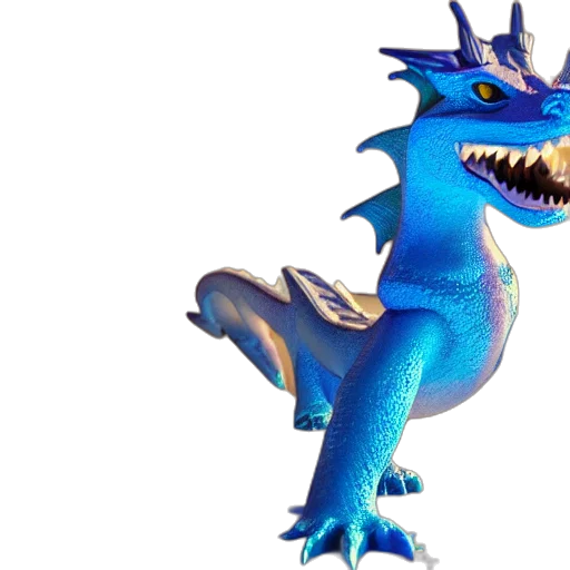 dragon, creature, animal, 3d render transparent PNG cut-out