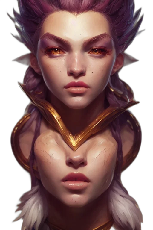 face, mask, dragon, crown, fantasy art, concept art, cyberpunk, photorealistic transparent PNG cut-out