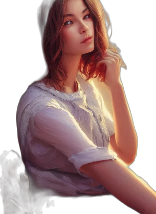 dress, face, hat, staff transparent PNG cut-out