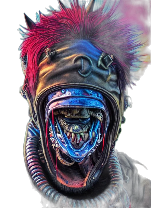 mask, face, creature, robot transparent PNG cut-out