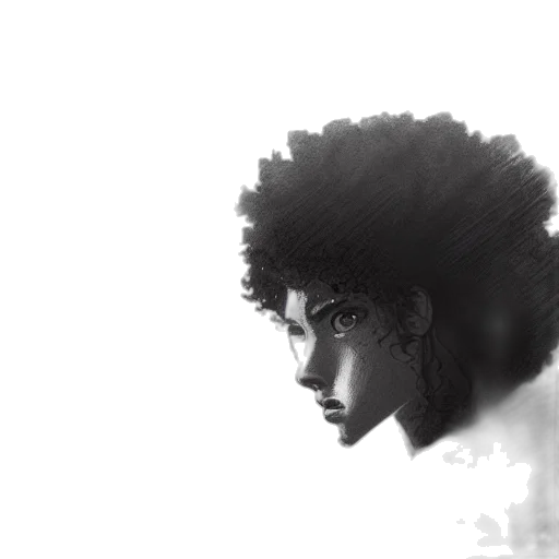 face, hair, crown, mask, photorealistic, concept art, comic book art, anime transparent PNG cut-out