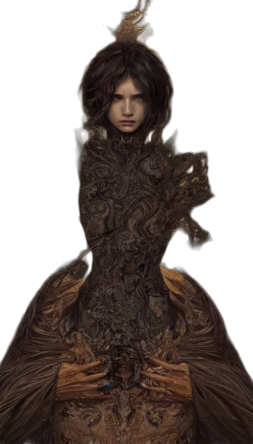 dress, hair, crown, face transparent PNG cut-out