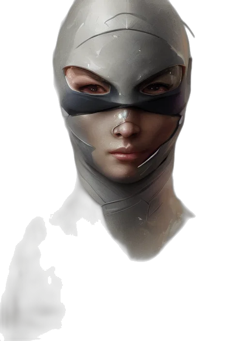 mask, face, concept art, comic book art transparent PNG cut-out