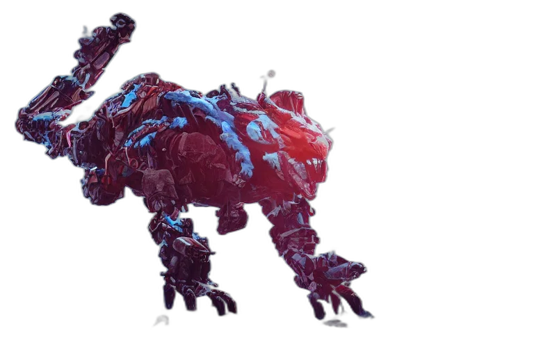 creature, dragon, animal, robot, concept art, 3d render, pixel art, fantasy art transparent PNG cut-out