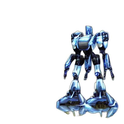 robot, weapon, 3d render, concept art transparent PNG cut-out