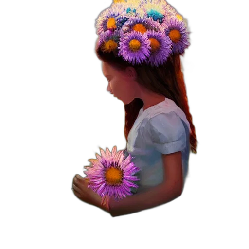 flower, crown, hat, dress transparent PNG cut-out