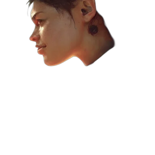 face, jewelry, mask, hair transparent PNG cut-out