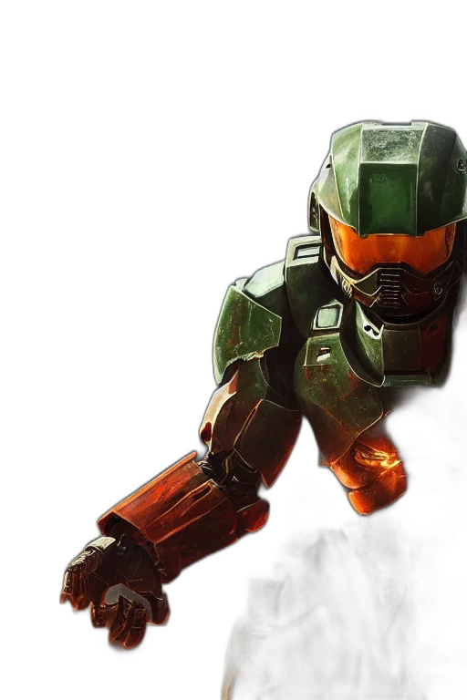 robot, concept art, 3d render, pixel art transparent PNG cut-out