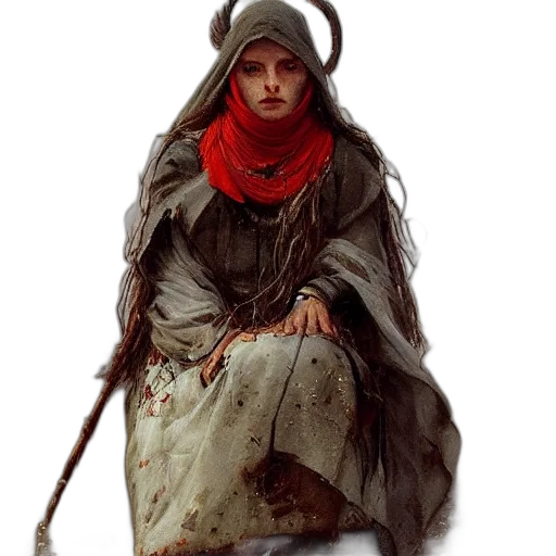 staff, face, creature, sword transparent PNG cut-out