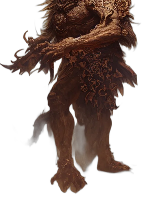 creature, staff, animal, hair transparent PNG cut-out