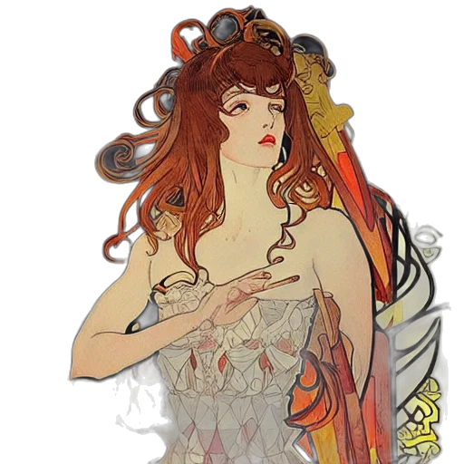 dress, crown, fantasy art, concept art, pixel art, watercolor, fire, red transparent PNG cut-out