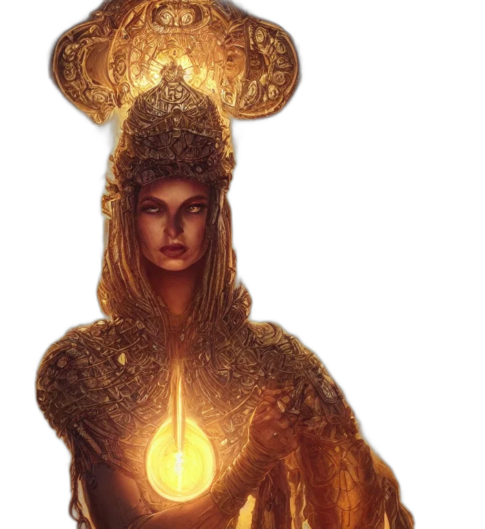 crown, hat, mask, staff transparent PNG cut-out