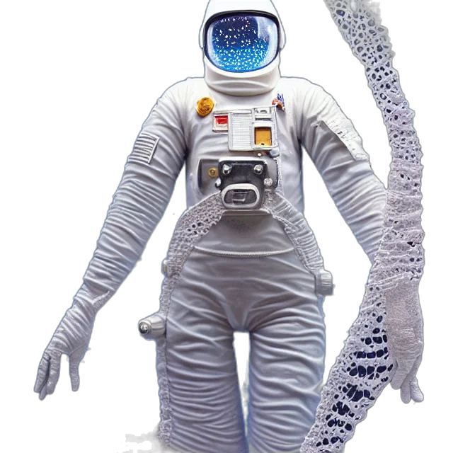 robot, staff, creature, jacket transparent PNG cut-out