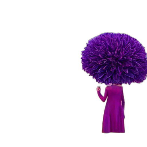 umbrella, hair, hat, flower, 3d render, concept art, photorealistic, underwater transparent PNG cut-out