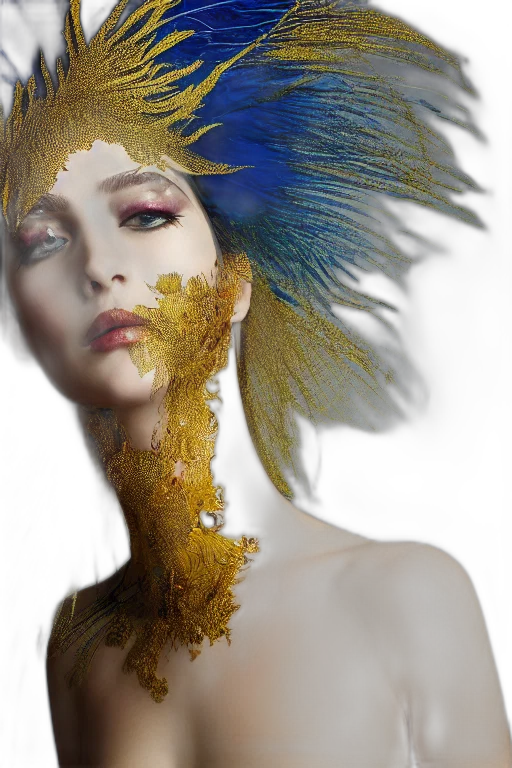crown, mask, jewelry, face, fantasy art, photorealistic, concept art, 3d render transparent PNG cut-out