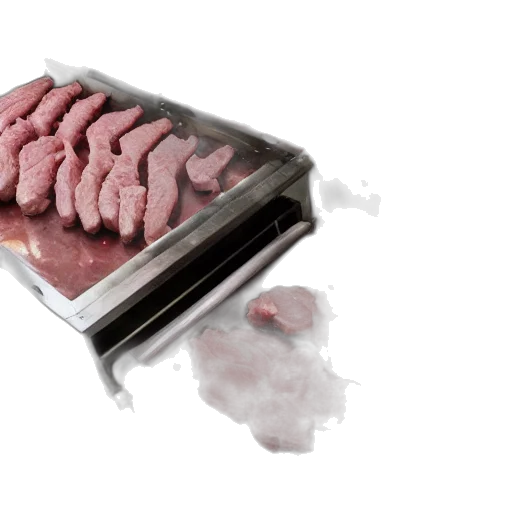 food, weapon, animal, photorealistic, 3d render, concept art, meat, processing transparent PNG cut-out