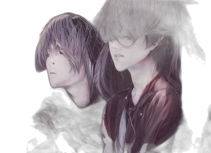mask, face, anime, watercolor, photorealistic, concept art, fog, outer space transparent PNG cut-out