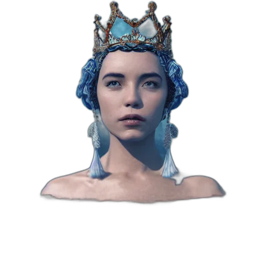 crown, face, jewelry, hat, concept art, fantasy art, photorealistic, 3d render transparent PNG cut-out