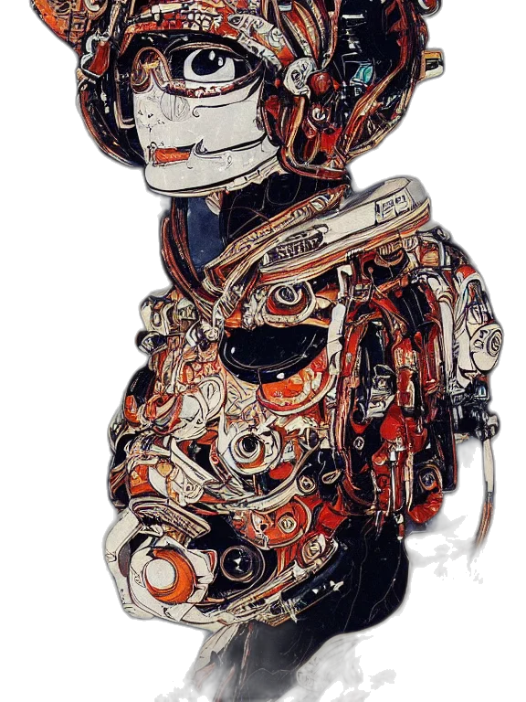 robot, car, mask, face transparent PNG cut-out