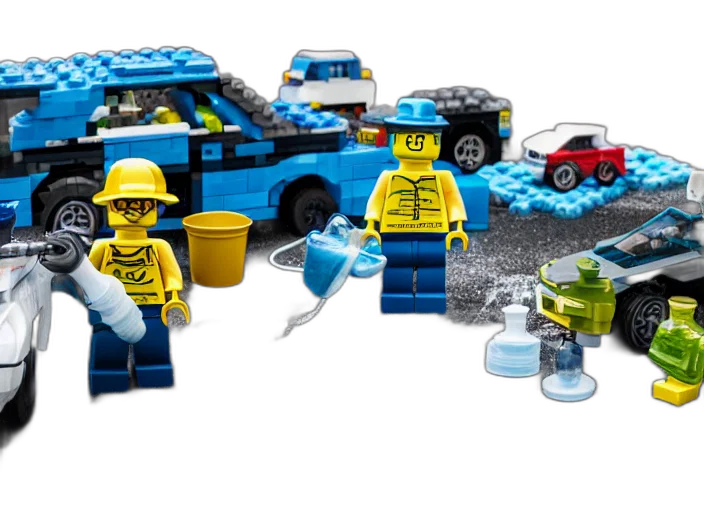 car, concept art, city street, blue transparent PNG cut-out