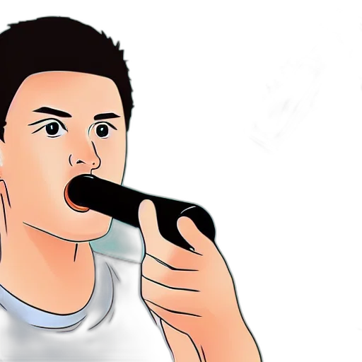 weapon, face, cartoon, photorealistic, 3d render, comic book art, how, drink transparent PNG cut-out