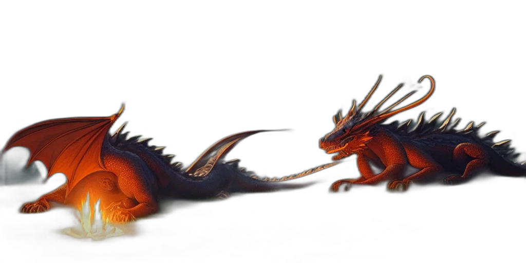 dragon, creature, animal, weapon transparent PNG cut-out