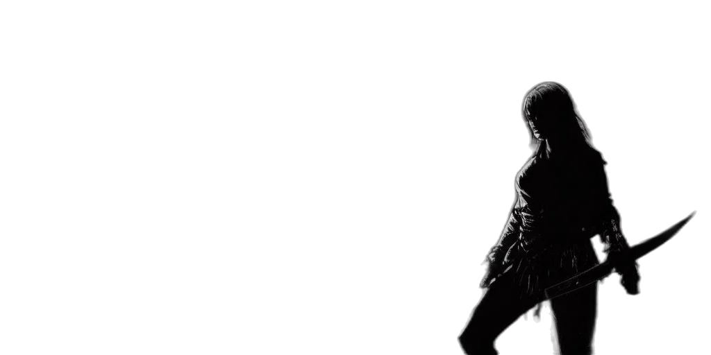 jacket, weapon, sword, robot, comic book art, concept art, photorealistic, 3d render transparent PNG cut-out