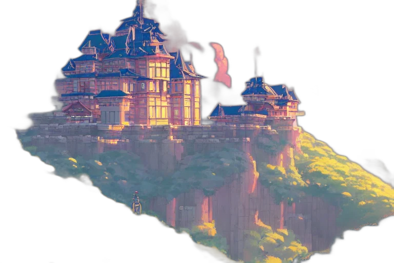 building, crown, dragon, concept art transparent PNG cut-out