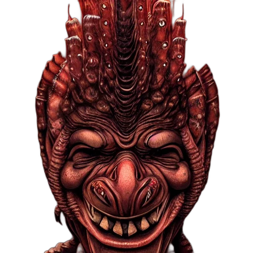 mask, face, creature, staff transparent PNG cut-out