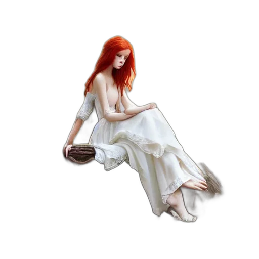 dress, jewelry, fantasy art, concept art transparent PNG cut-out
