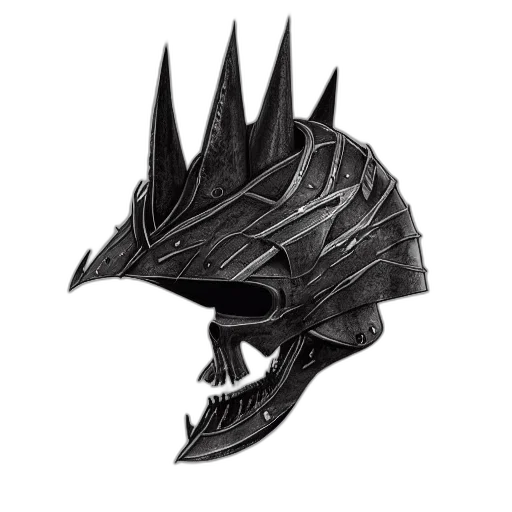 dragon, mask, creature, crown, concept art, fantasy art, 3d render, photorealistic transparent PNG cut-out