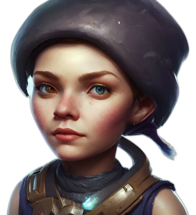 face, hat, crown, weapon, fantasy art, concept art, photorealistic, oil painting transparent PNG cut-out
