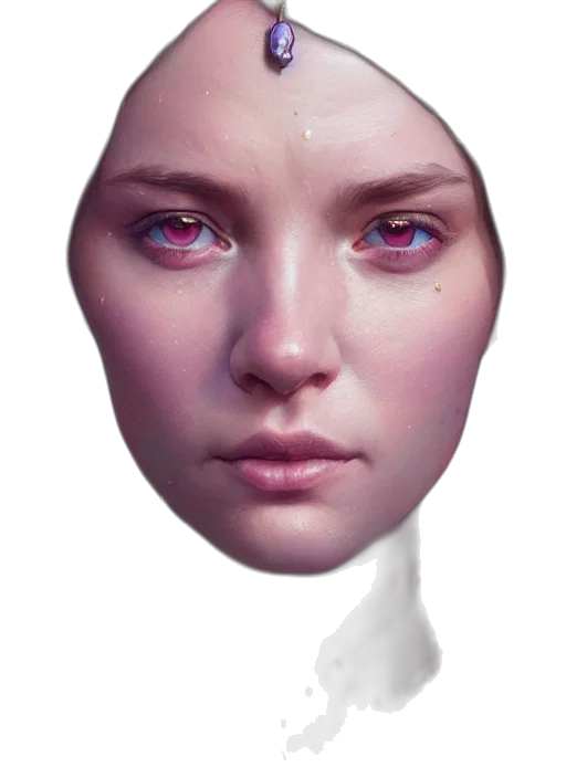 face, mask, robot, creature transparent PNG cut-out