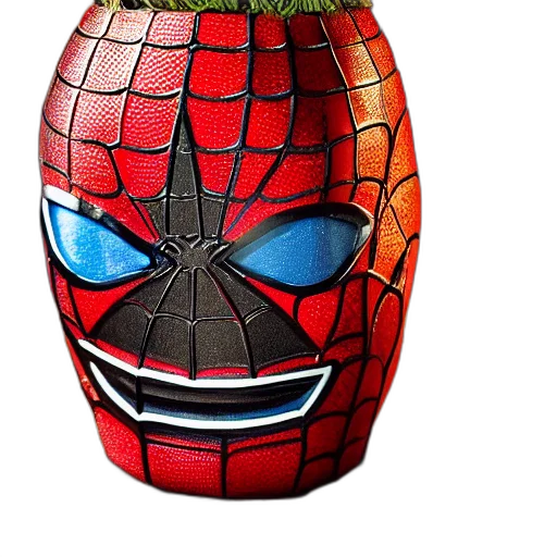 mask, bottle, 3d render, comic book art, concept art, photorealistic, closeup, image transparent PNG cut-out