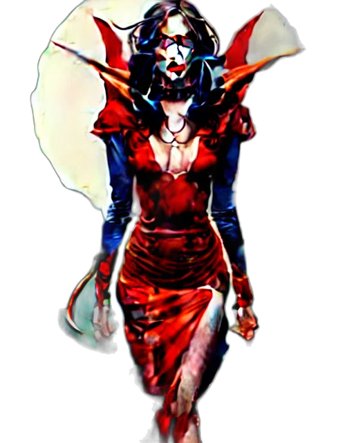 mask, dress, staff, jewelry, concept art, comic book art, pixel art, fantasy art transparent PNG cut-out