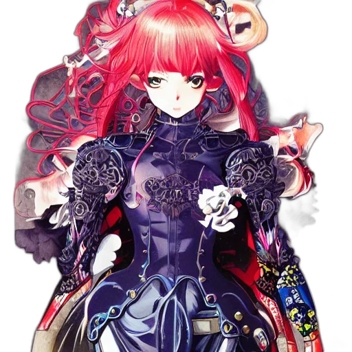 staff, dress, crown, concept art, fantasy art, pixel art, anime, red transparent PNG cut-out